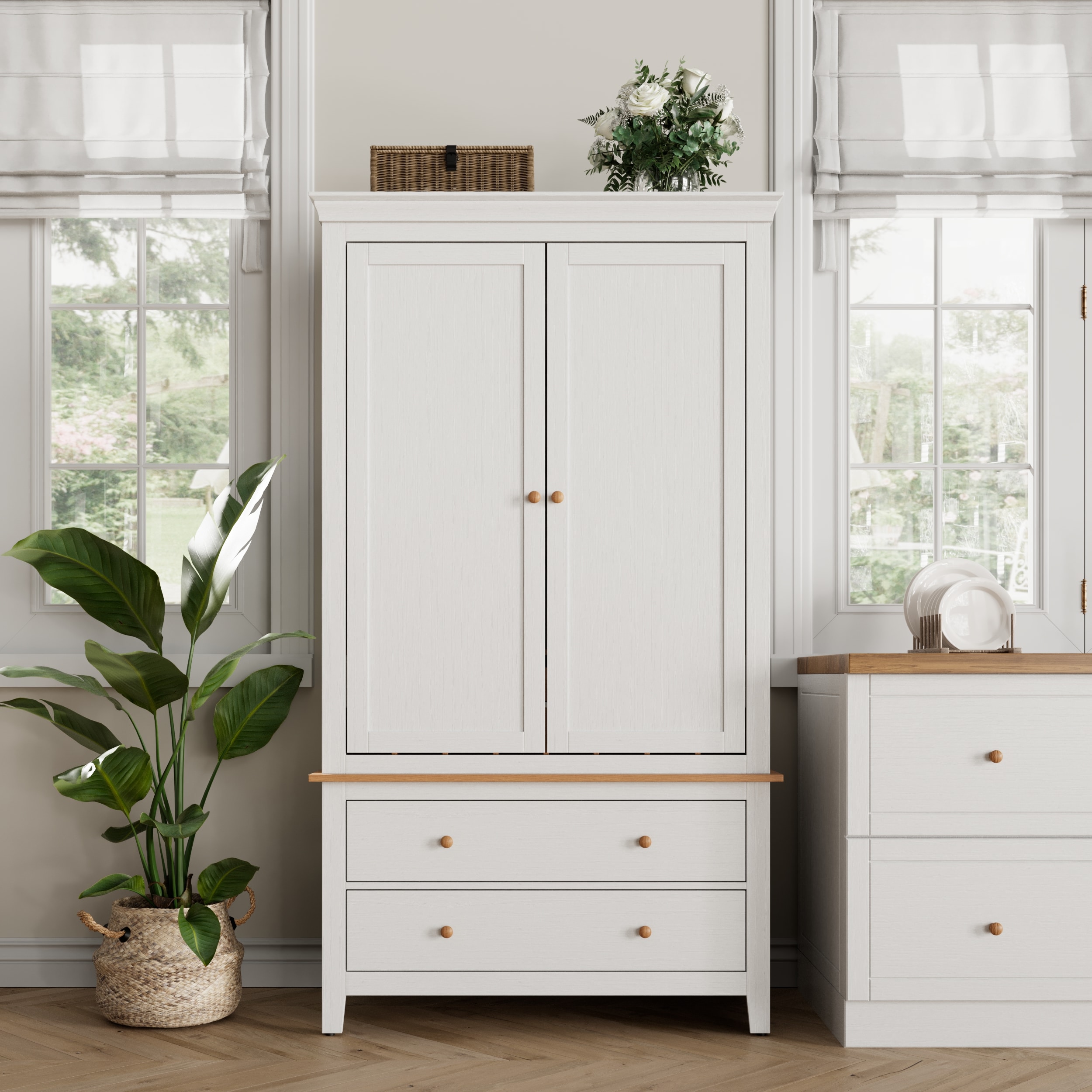 70'' Tall Kitchen Pantry Cabinet, Wood Cupboard With 8 Door Storage Shelves, Large Storage Cabinet With Drawers & Adjustable Shelves For Kitchen, Dining Room, Living Room, Laundry, White_voghion.com